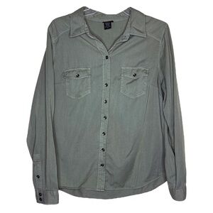 Torrid‎ Rayon Button Down Front Pocket Shirt Women's Plus 0X